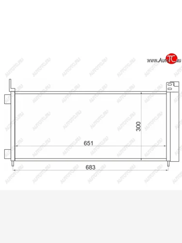 Радиатор кондиционера SAT Lexus NX200 Z10 дорестайлинг (2014-2017)
