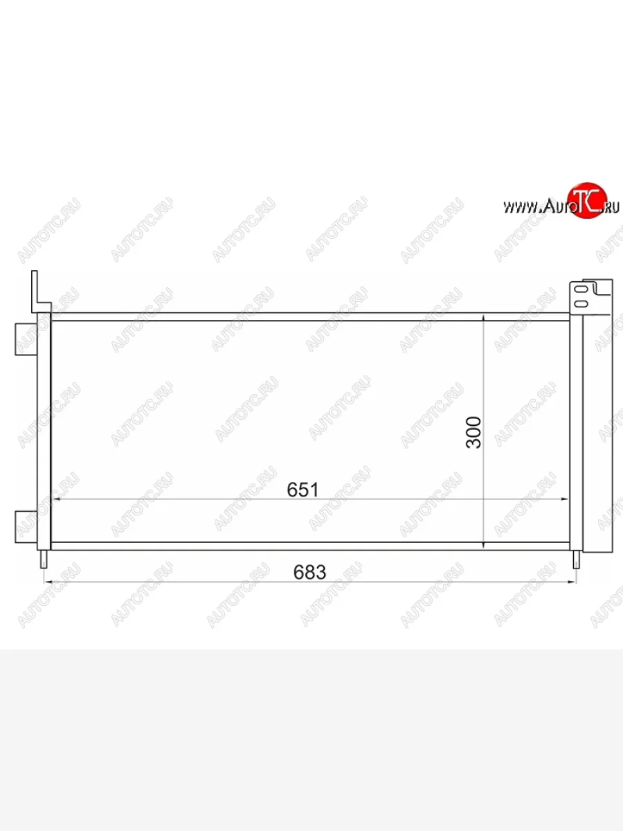 Радиатор кондиционера SAT Lexus NX200 Z10 дорестайлинг (2014-2017)  в Самаре Самарской области