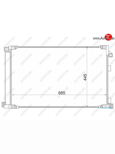 Радиатор кондиционера SAT Lexus NX200 Z10 дорестайлинг (2014-2017)