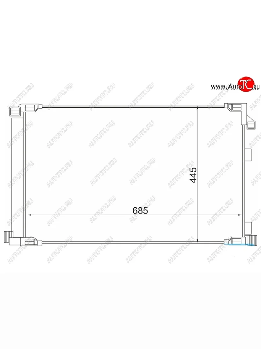 Радиатор кондиционера SAT Lexus NX200 Z10 дорестайлинг (2014-2017)  в Перми Пермском крае