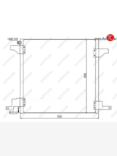 Радиатор кондиционера SAT (2.3 / 3.2 / 4.3) Mercedes-Benz ML class  W163 (1997-2005) дорестайлинг, рестайлинг