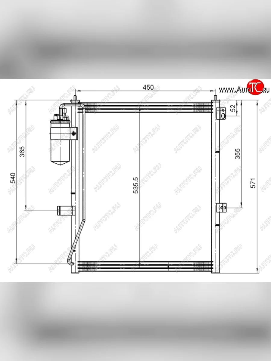 Радиатор кондиционера SAT  Mitsubishi Pajero Sport (2008-2013) PB  в Керчи Республика Крым