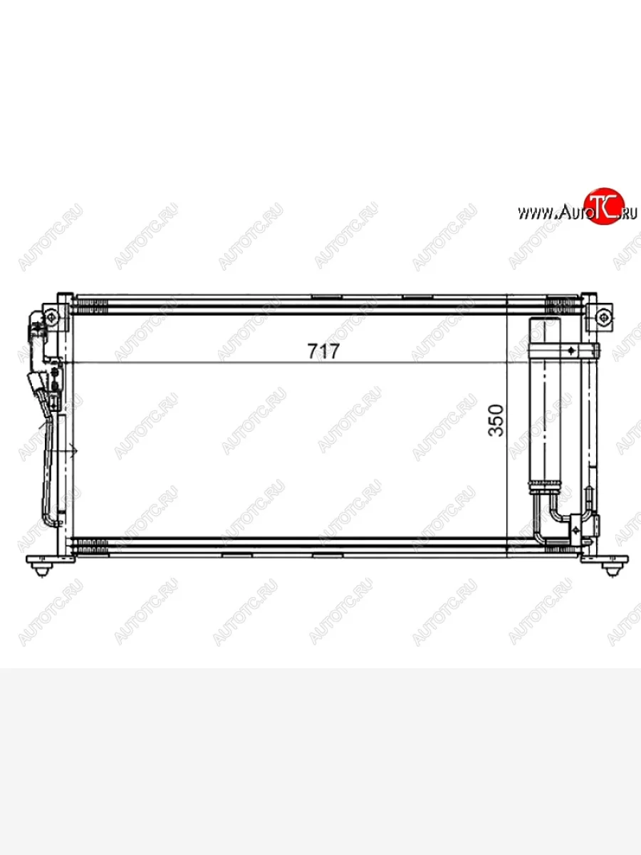 Радиатор кондиционера SAT Mitsubishi Lancer 9 CS седан 1-ый рестайлинг (2003-2005)  в Керчи Республика Крым