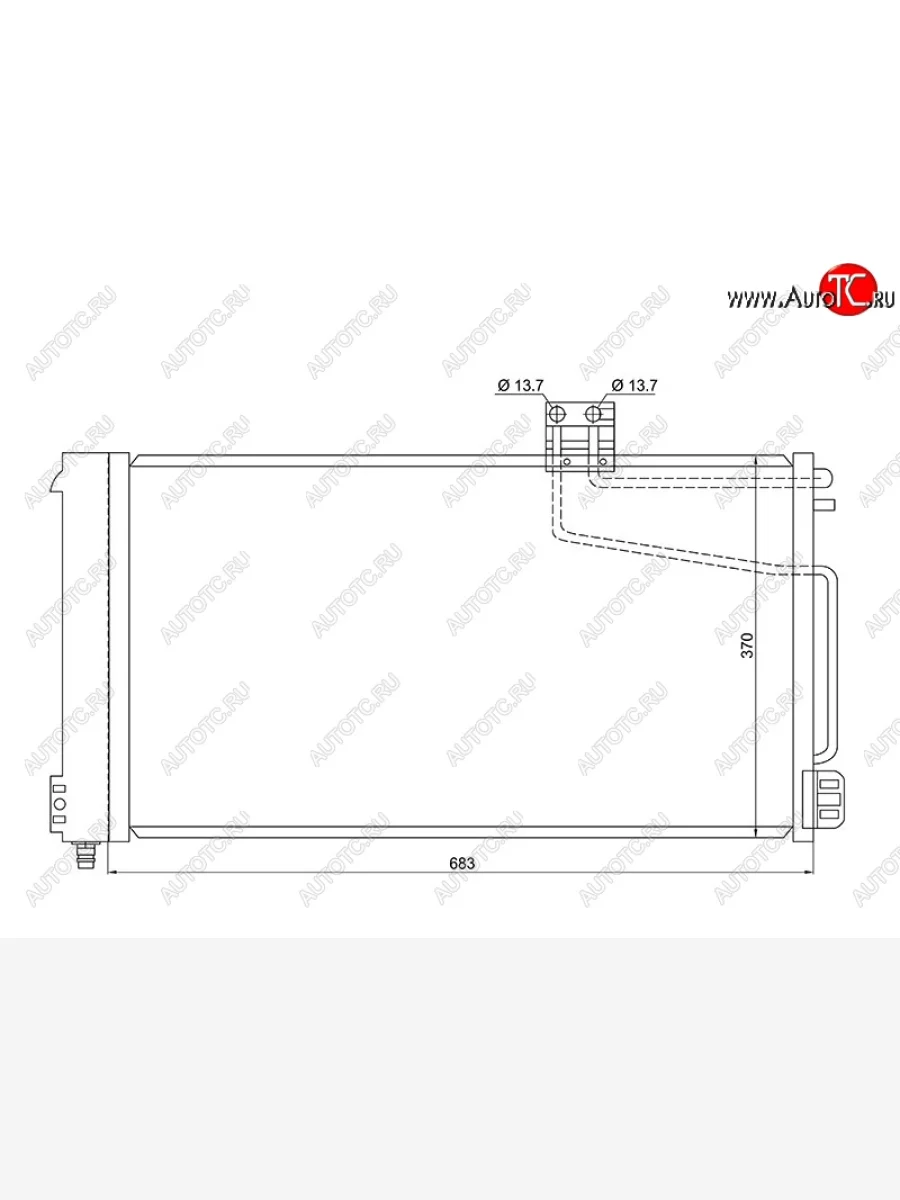 Радиатор кондиционера SAT  Mercedes-Benz  C-Class  W203, CLK class  W209, SLK class  R171  в Керчи Республика Крым
