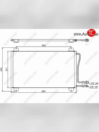 Радиатор кондиционера SAT Mercedes-Benz Sprinter ( W901,  W905) (1995-2006) рестайлинг