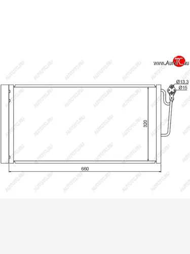 Радиатор кондиционера SAT Mini Cooper  2 (2001-2006)