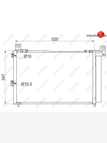 Радиатор кондиционера SAT Ford Ranger (2006-2011), Mazda BT-50 (2006-2011)