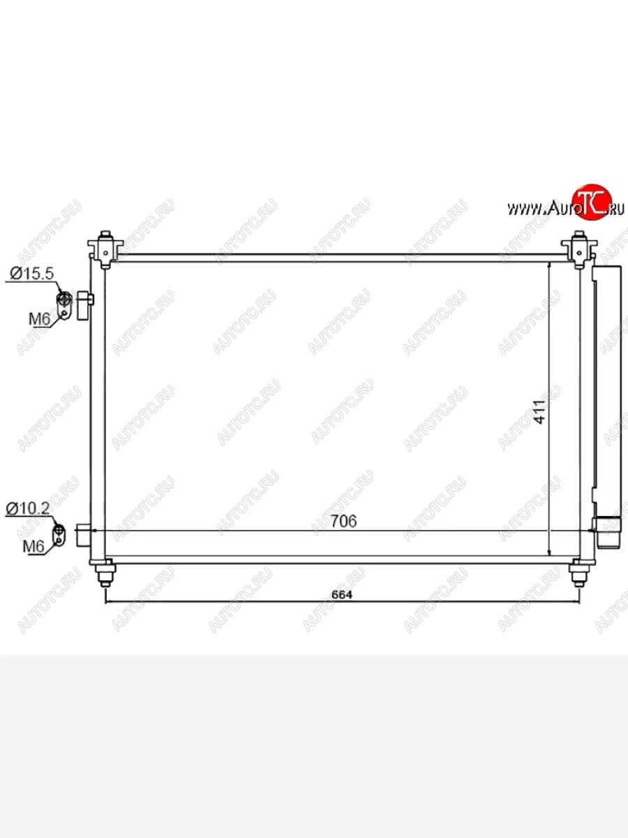 Радиатор кондиционера SAT  Mazda CX-9 (2007-2012) TB  в Керчи Республика Крым