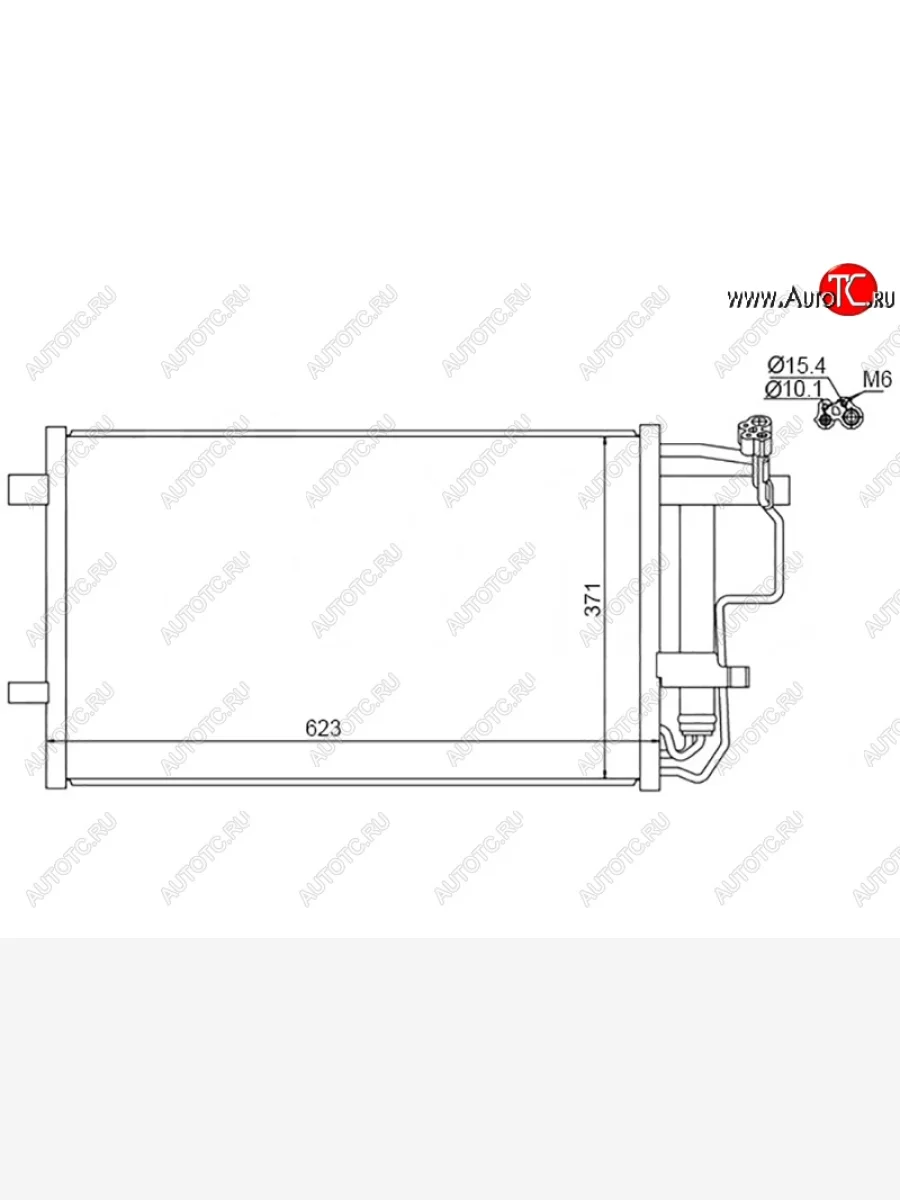 Радиатор кондиционера SAT  Mazda 3/Axela (2009-2013) BL  в Керчи Республика Крым