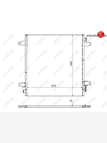 Радиатор кондиционера SAT INFINITI QX56 Z62 (2010-2013)