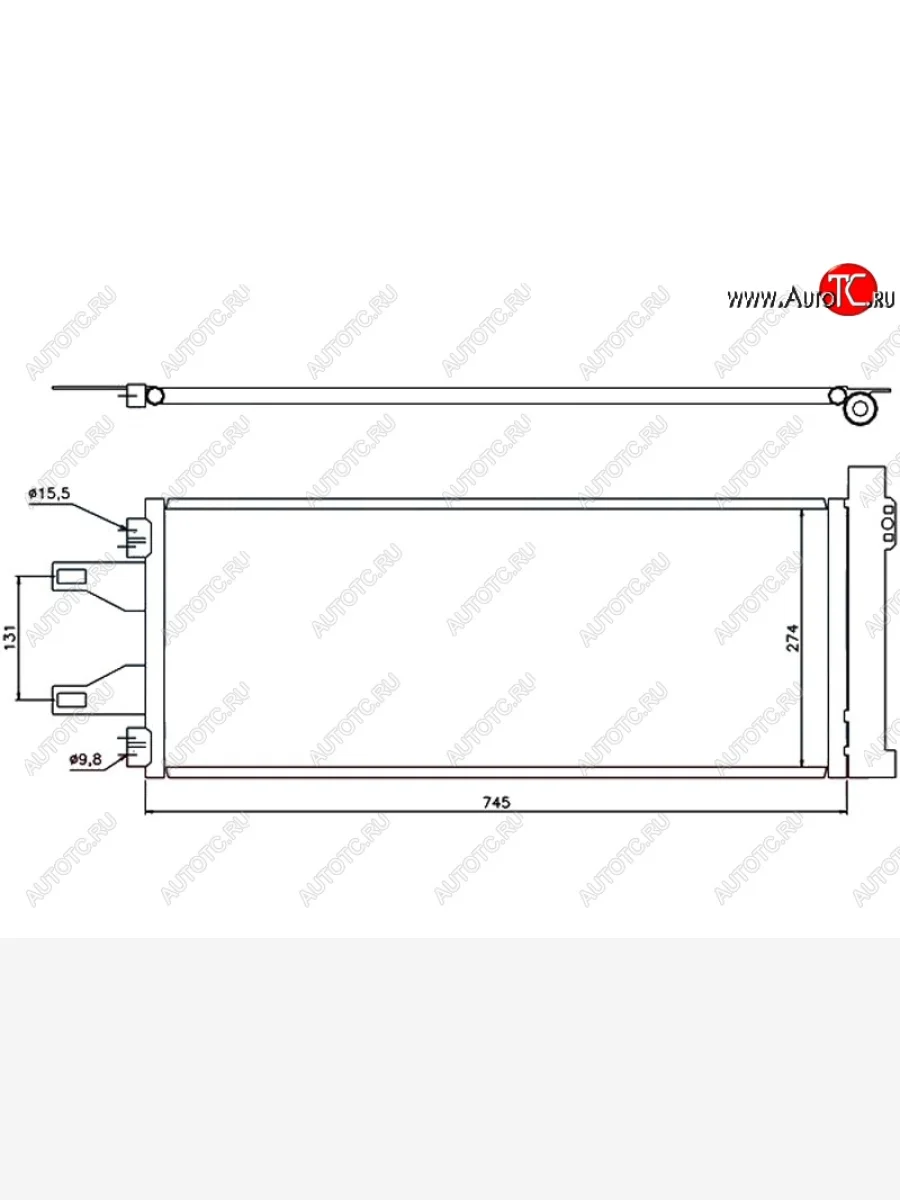 Радиатор кондиционера SAT Peugeot Boxer 290 (2014-2025)  в Самаре Самарской области