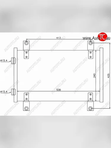 Радиатор кондиционера SAT Fiat Ducato 230 (1994-2002)