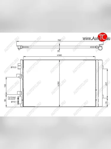 Радиатор кондиционера SAT Renault Fluence - Scenic  3