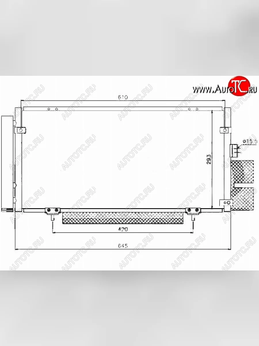Радиатор кондиционера SAT Subaru Legacy BL/B13 дорестайлинг седан (2003-2006)  в Перми Пермском крае