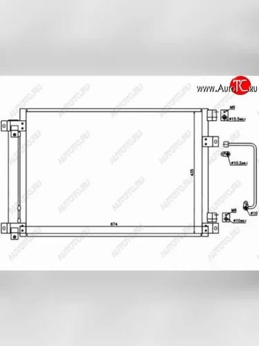 Радиатор кондиционера SAT Subaru Tribeca (2005-2014)