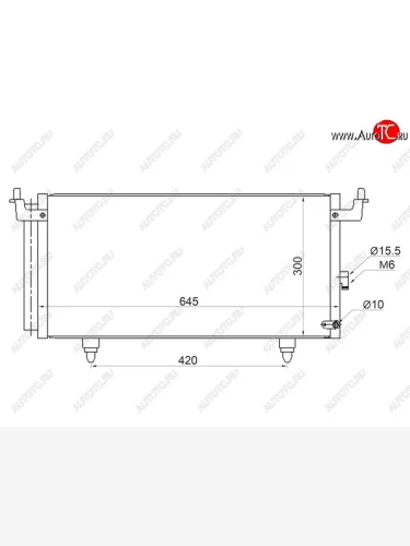 Радиатор кондиционера SAT Subaru Legacy BM/B14 дорестайлинг седан (2009-2013)
