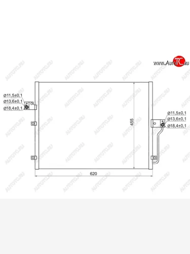Радиатор кондиционера SAT SSANGYONG Kyron дорестайлинг (2005-2007)
