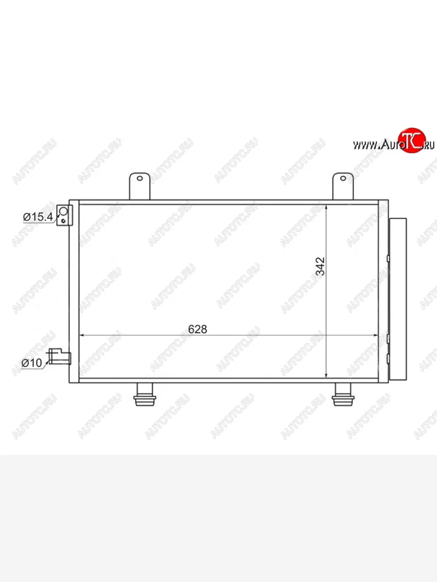 Радиатор кондиционера SAT Suzuki SX4 GYA,GYB  рестайлинг, хэтчбэк (2010-2016)  в Перми Пермском крае