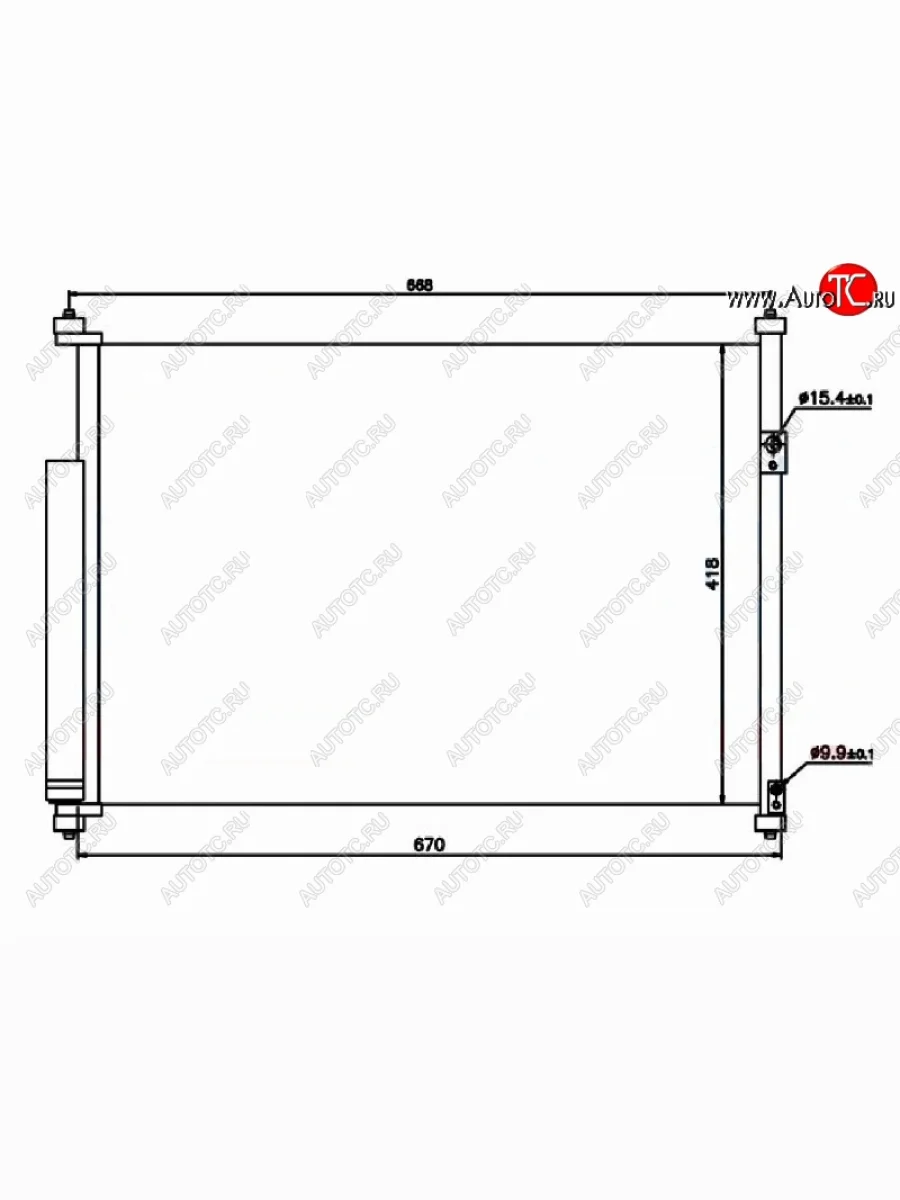 Радиатор кондиционера SAT Suzuki Escudo 3 дорестайлинг (2006-2008)  в Керчи Республика Крым