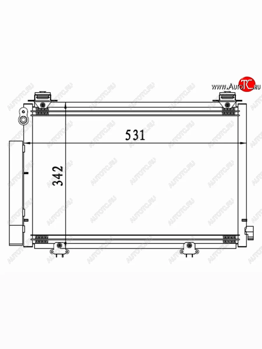 Радиатор кондиционера SAT Toyota bB 1 (2000-2005)  в Самаре Самарской области