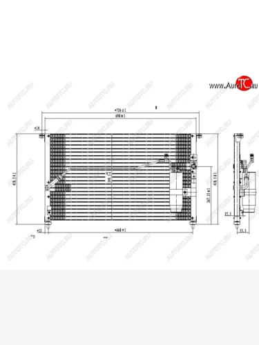 Радиатор кондиционера SAT Toyota Mark 2 X90 седан (1992-1996)
