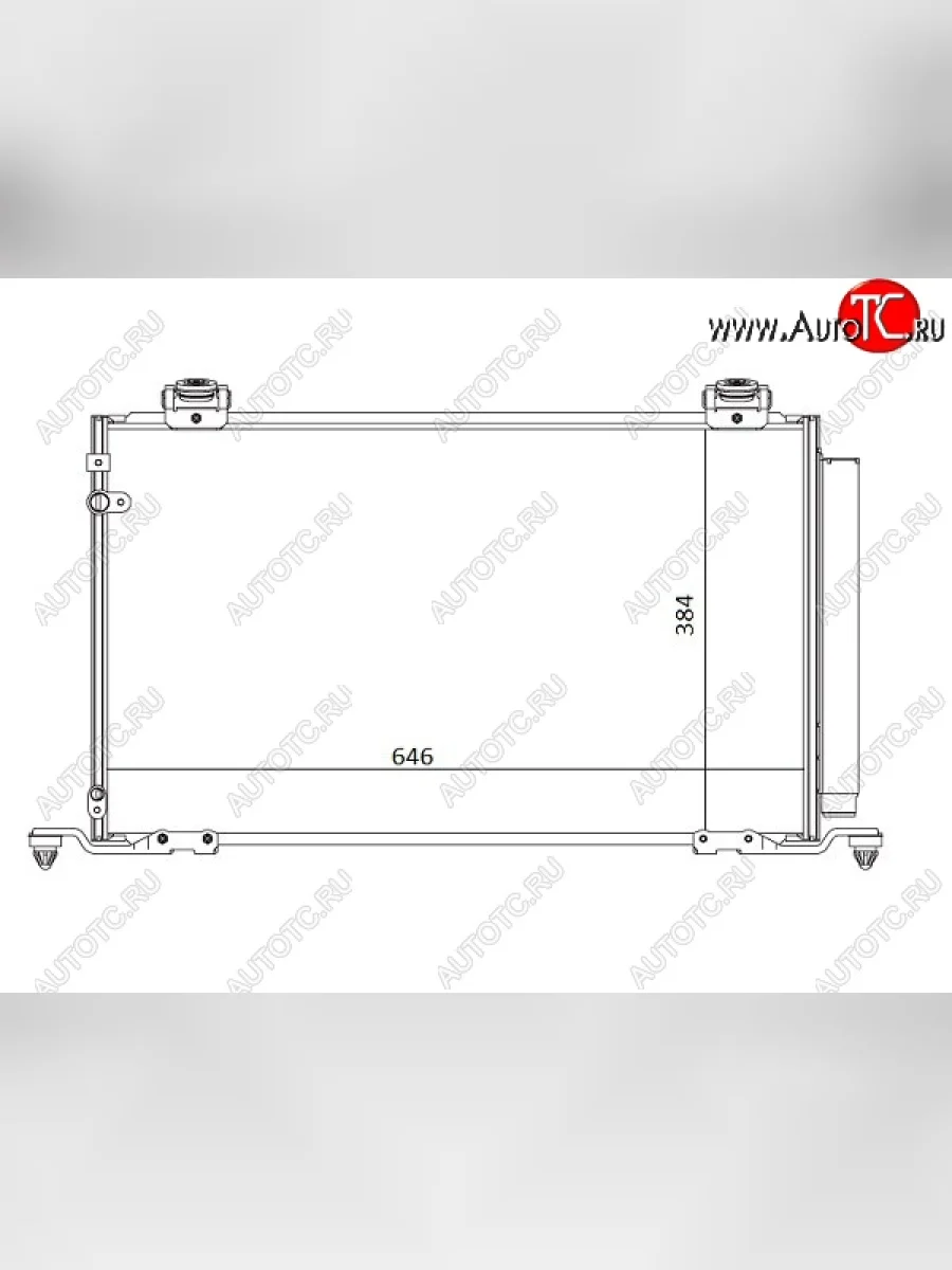 Радиатор кондиционера SAT  Toyota Avensis (2003-2008) T250 седан, T250 универсал  в Керчи Республика Крым