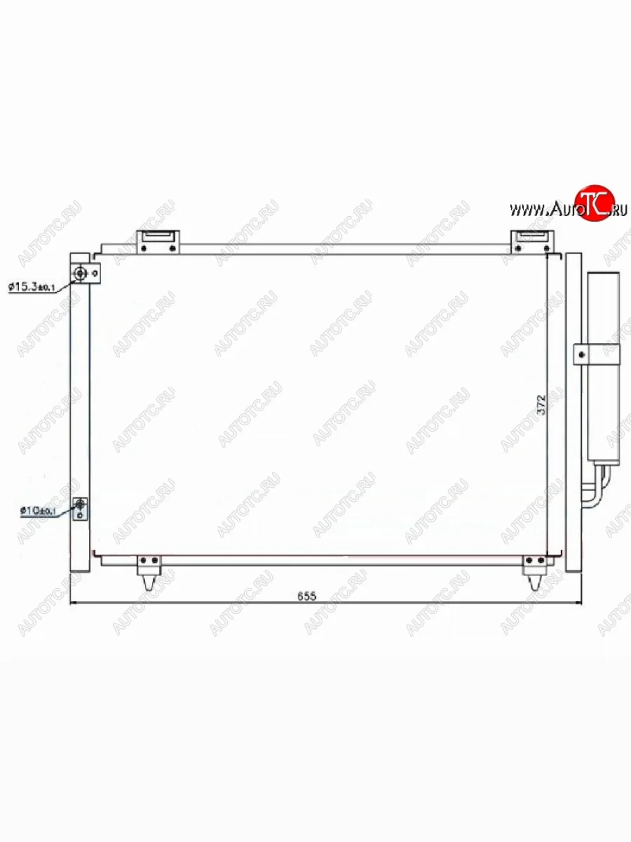 Радиатор кондиционера SAT Lifan Solano  дорестайлинг (2010-2015)  в Самаре Самарской области