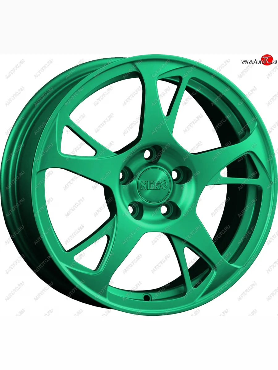 Кованый диск Slik classik R16x6.5 Candy Green изумрудно-зеленый 6.5x16   (Цвет: Candy Green изумрудно-зеленый 6.5x16)  в Самаре Самарской области