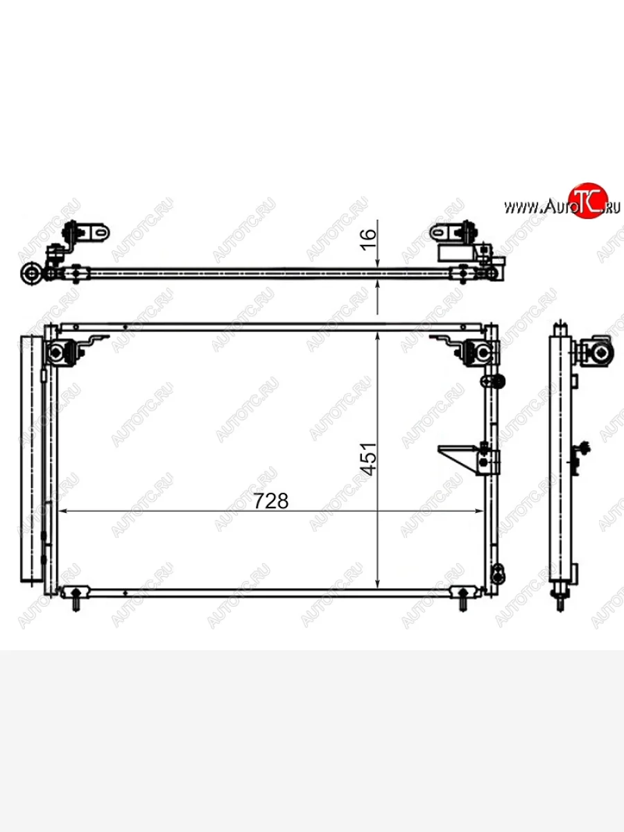 Радиатор кондиционера SAT Lexus LS430 XF30 дорестайлинг (2000-2003)  в Перми Пермском крае