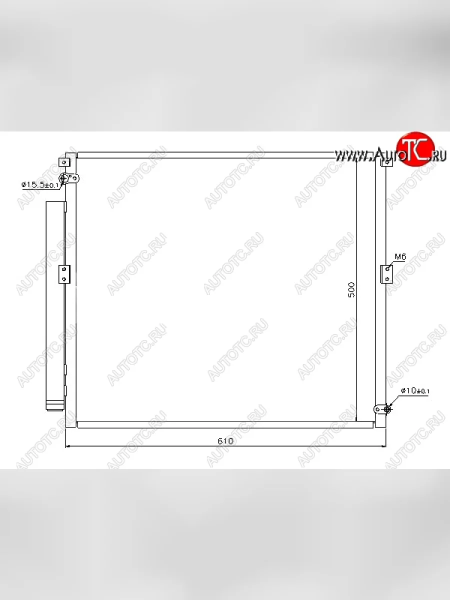Радиатор кондиционера SAT  Toyota  4Runner  N210, Hilux Surf  N210, Land Cruiser Prado  J120  в Керчи Республика Крым