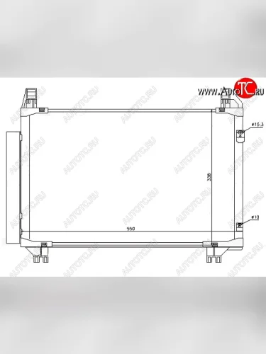 Радиатор кондиционера SAT Toyota Ractis (2010-2016)
