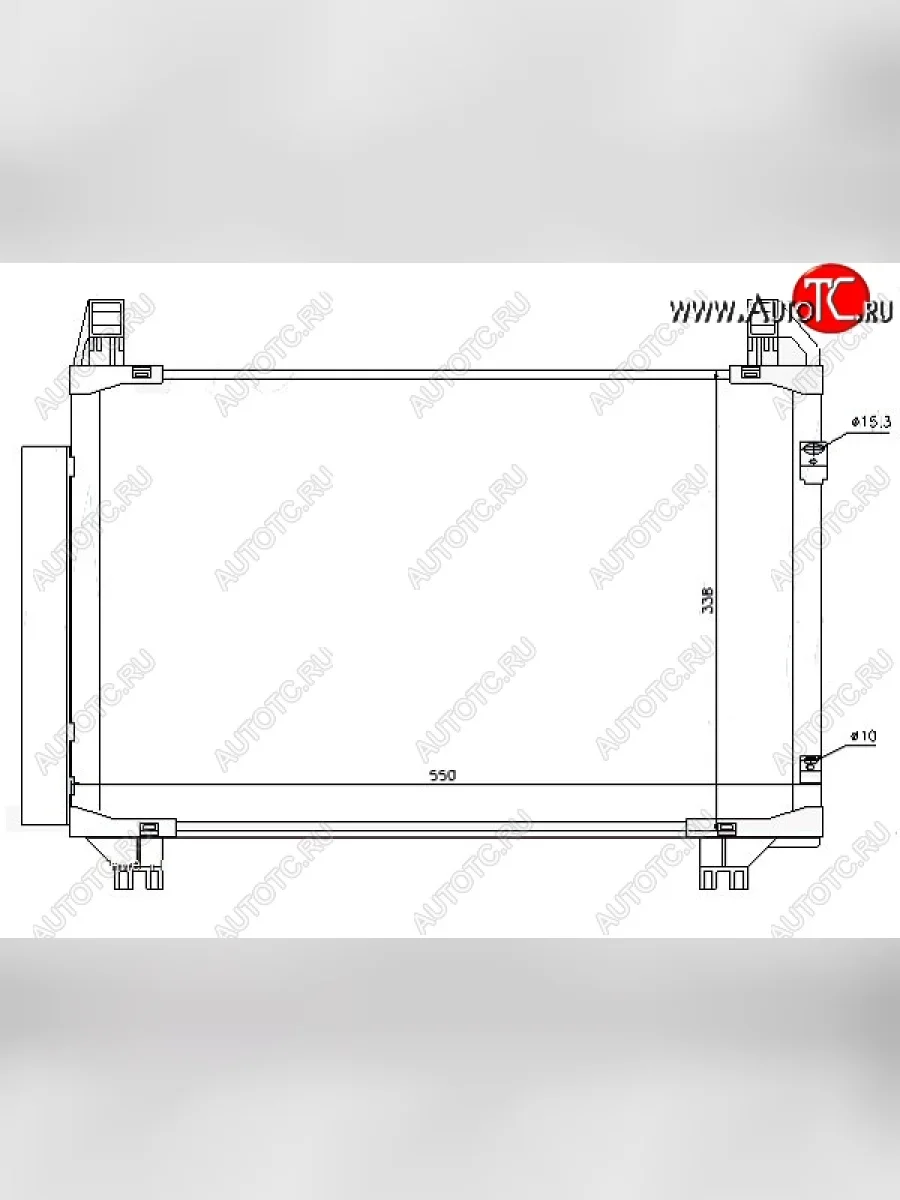 Радиатор кондиционера SAT  Toyota  Belta/Yaris  XP90, Porte  NP140, Ractis, Yaris ( XP90,  XP130)  в Керчи Республика Крым