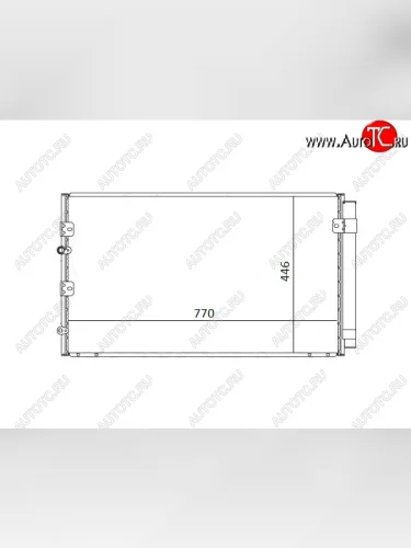 Радиатор кондиционера SAT Toyota Estima  AHR10,XR30, XR40 (2000-2006)