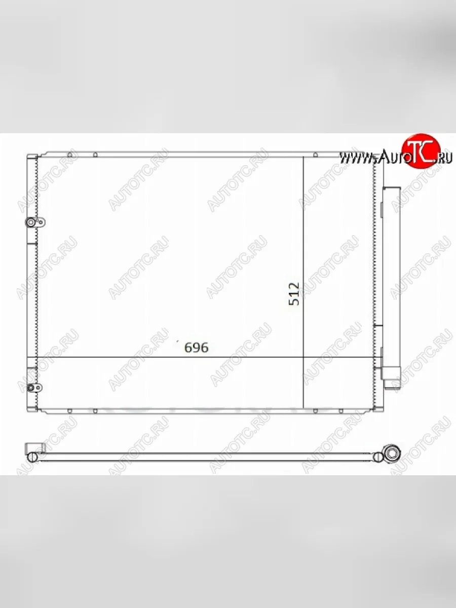 Радиатор кондиционера SAT Toyota Sienna XL20 дорестайлинг (2003-2006)  в Перми Пермском крае