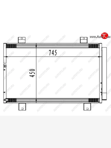 Радиатор кондиционера SAT Toyota Highlander  XU40 - Kluger  XU40