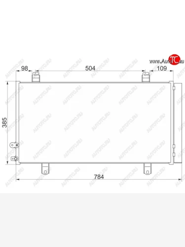 Радиатор кондиционера SAT Toyota Camry  XV50 (2011-2014) дорестайлинг