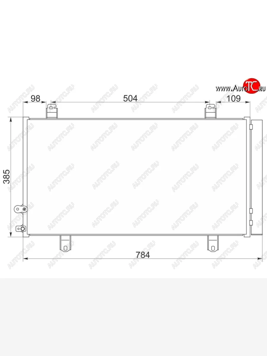 Радиатор кондиционера SAT Toyota Camry XV50 дорестайлинг (2011-2014)  в Перми Пермском крае