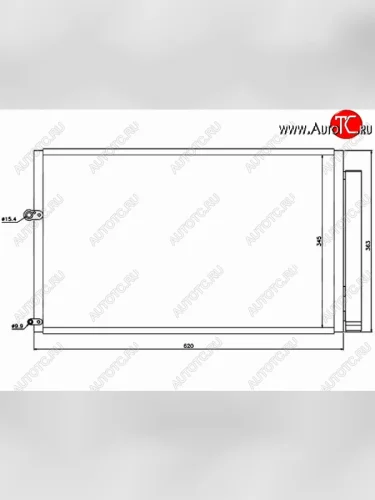 Радиатор кондиционера SAT Toyota Prius XW20 дорестайлинг (2003-2005)