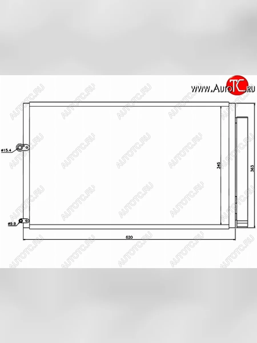 Радиатор кондиционера SAT  Toyota Prius (2003-2011) XW20  в Керчи Республика Крым