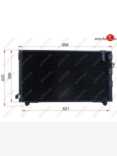 Радиатор кондиционера SAT Toyota Gaia  XM10 - Nadia  XN10