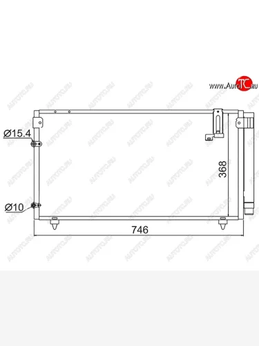 Радиатор кондиционера SAT Toyota Ipsum ACM20 дорестайлинг (2001-2003)