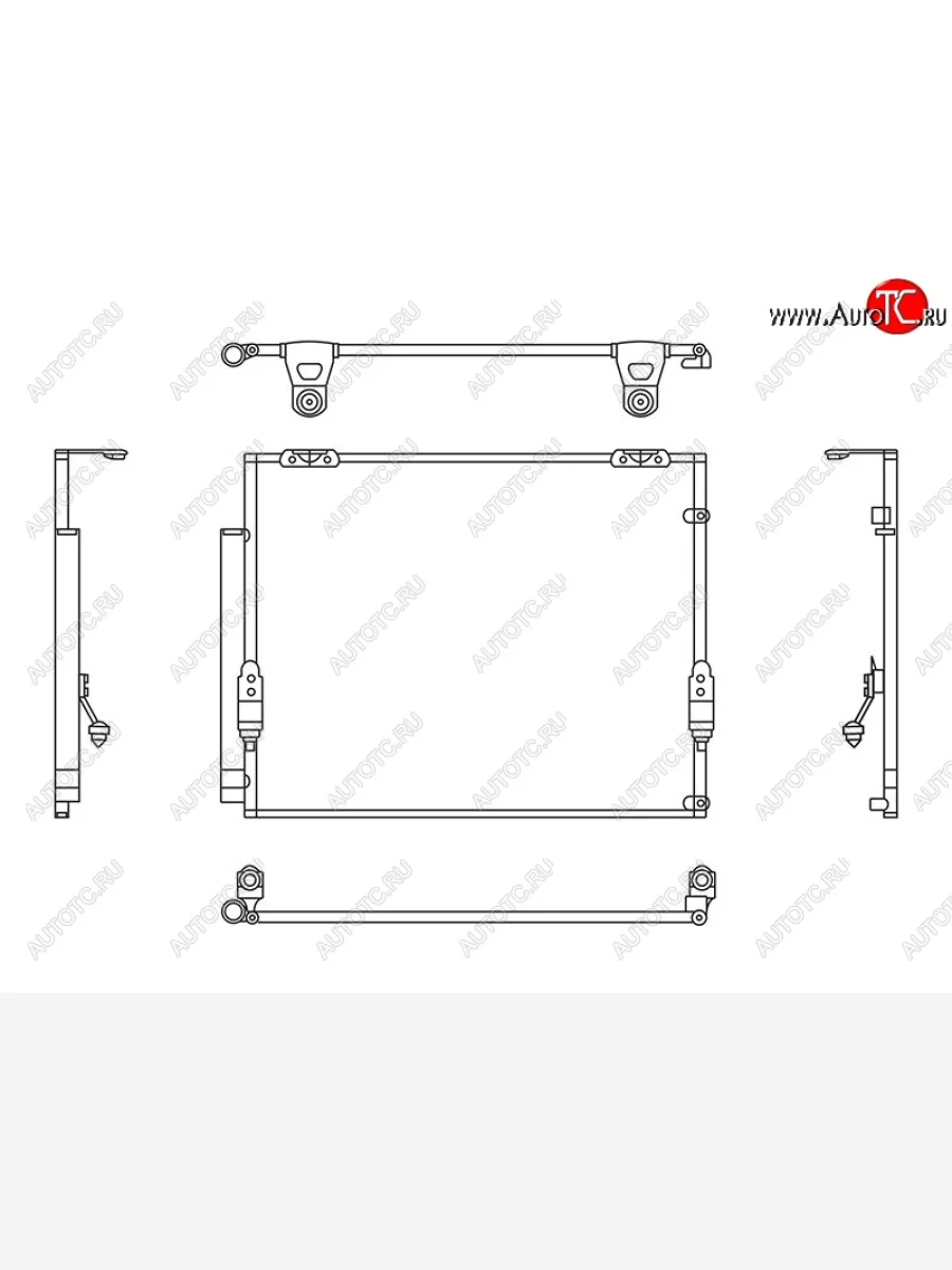 Радиатор кондиционера SAT  Toyota  Sequoia, Tundra  XK50  в Керчи Республика Крым