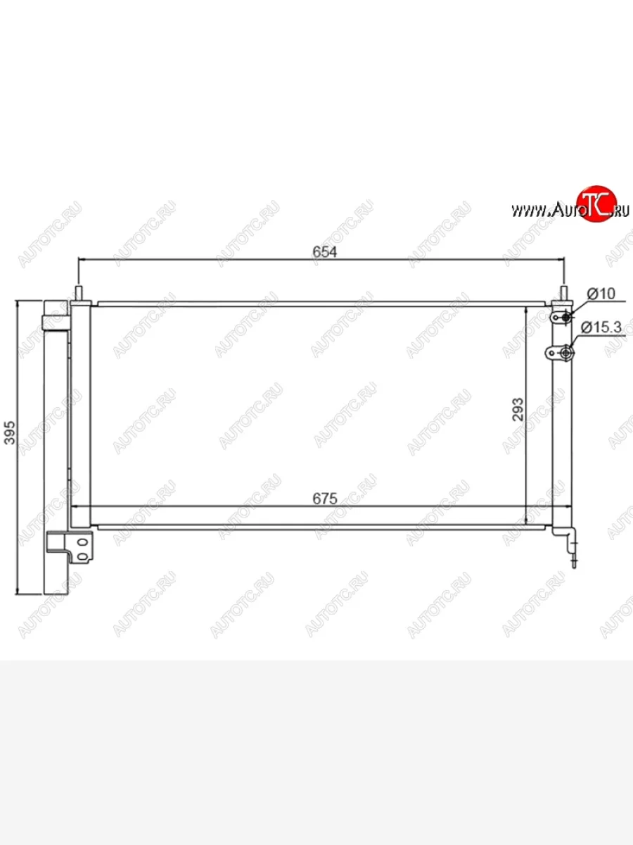 Радиатор кондиционера SAT (2ZRFXE, 5ZRFXE)  Lexus CT200h (2011-2013), Lexus HS250h (2009-2013), Toyota Prius (2009-2025)  в Керчи Республика Крым