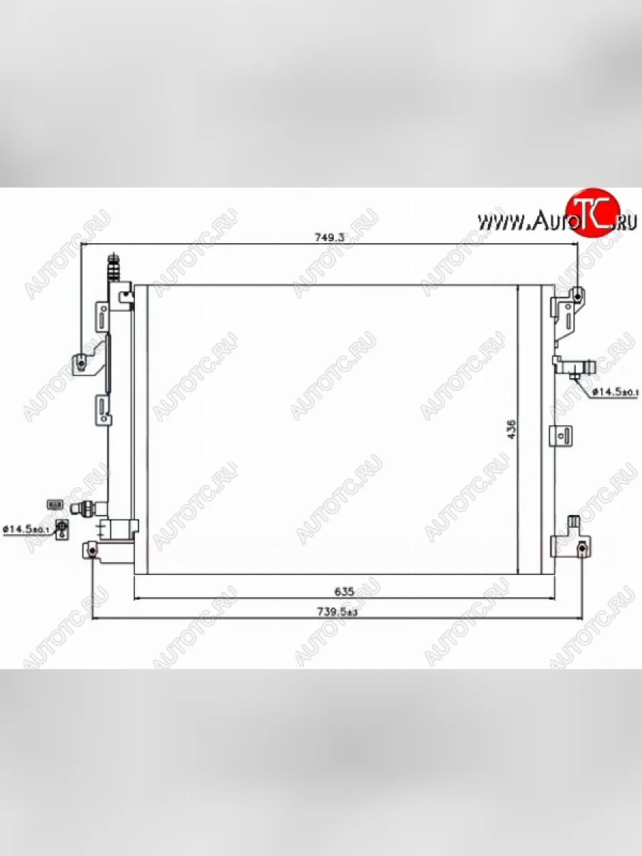 Радиатор кондиционера SAT Volvo XC90 C дорестайлинг (2002-2006)  в Керчи Республика Крым