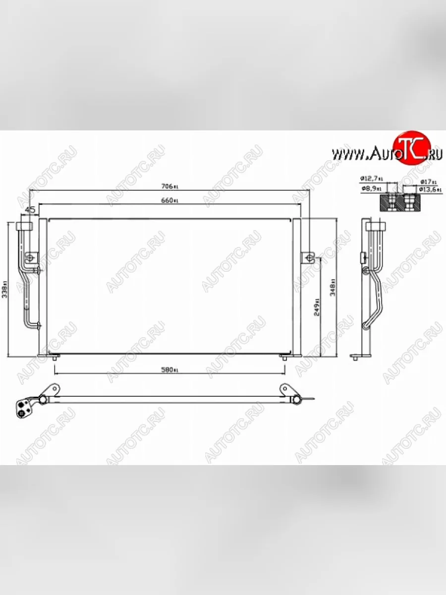 Радиатор кондиционера SAT  Volvo  S40  VS седан, V40  универсал  в Керчи Республика Крым