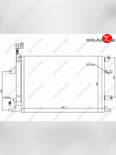 Радиатор кондиционера SAT Volvo S60 RS,RH седан дорестайлинг (2000-2004)
