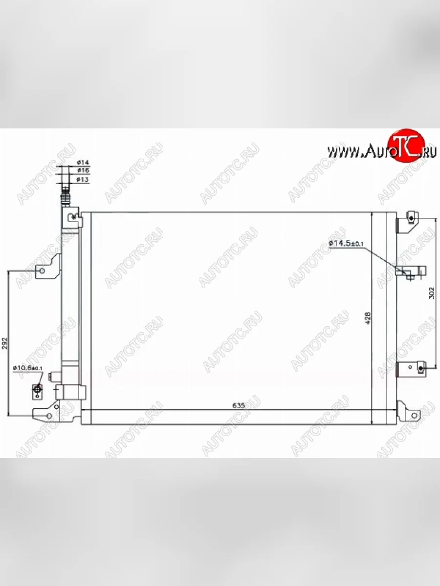 Радиатор кондиционера SAT Volvo S60 RS,RH седан дорестайлинг (2000-2004)  в Керчи Республика Крым