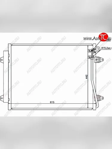 Радиатор кондиционера SAT Volkswagen Passat ( B6,  B7) - Passat CC  дорестайлинг