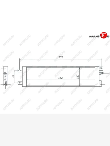 Радиатор кондиционера SAT Dodge Caravan минивэн (2000-2007)