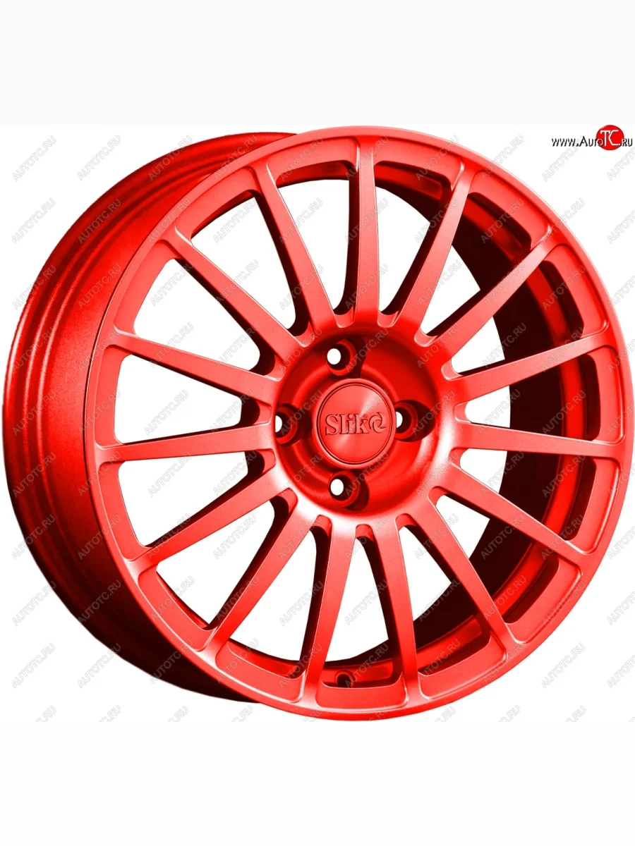 Кованый диск Slik classik R16x6.5 RAL 3026 ярко-алый (3026) 6.5x16 Seat Alhambra 7N дорестайлинг (2010-2015) 5x112.0xDIA57.1xET33.0 (Цвет: 3026)